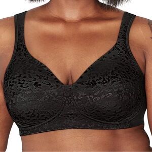 Playtex 18 Hour Ultimate Lift and Support Wireless Bra 4745, Black, Size 38C